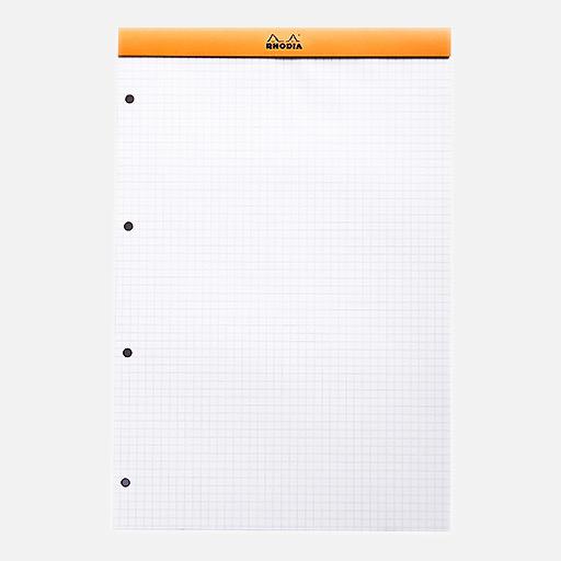 RHODIA Basics Punched Graph Notepad 80gsm A4+ x 80 Orange