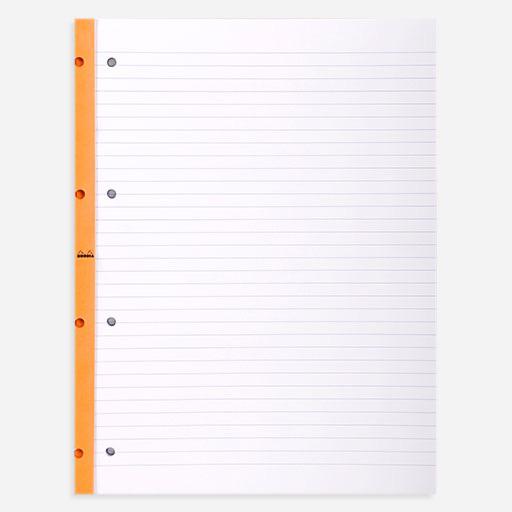 RHODIA Basics Punched Lined Notepad 80gsm A4+ x 80 Orange
