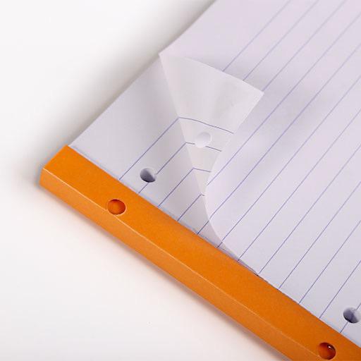 RHODIA Basics Punched Lined Notepad 80gsm A4+ x 80 Orange