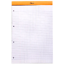 RHODIA Basics Punched Seyes Notepad 80gsm A4+ x 80 Orange