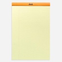 RHODIA Basics Yellow Paper Lined Notepad 80gsm A4+ x 80