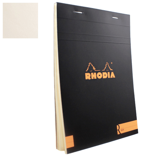 RHODIA Basics “R” Blank Notepad 90gsm A4 x 70 Black
