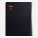 RHODIA Classic 4-Color Lined Spiral Notebook 80gsm A4+ x 80 Black