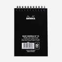RHODIA Classic Dot Spiral Notepad 80gsm A6 x 80 Black