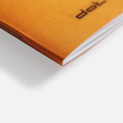 RHODIA Classic Dot Stapled Notebook 80gsm A4 x 24 Orange