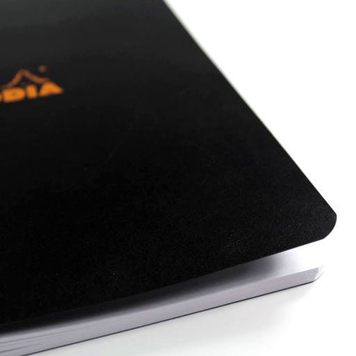 RHODIA Classic Dot Stapled Notebook 80gsm A5 x 48 Black