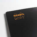 RHODIA Classic Grid Stapled Notebook 80gsm A5 x 48 Black