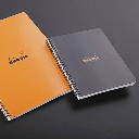 RHODIA Classic Lined Spiral Notebook 80gsm A4+ x 80 Black