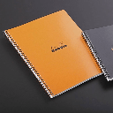 RHODIA Classic Lined Spiral Notebook 80gsm A4+ x 80 Orange