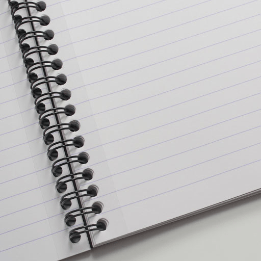 RHODIA Classic Lined Spiral Notebook 80gsm A5+ x 90 Black