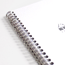 RHODIA Classic Lined Spiral Notebook 80gsm A5+ x 90 White
