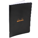 RHODIA Classic Stapled Grid Notebook 80gsm A4 x 24 Black