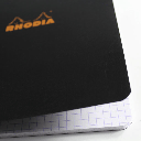 RHODIA Classic Stapled Grid Notebook 80gsm A7 x 24 Black,