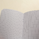 RHODIA Classic Stapled Grid Notebook 80gsm A7 x 24 White