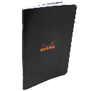 RHODIA Classic Stapled Lined Notebook 80gsm A4 x 24 Black