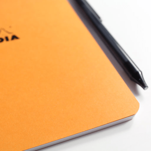 RHODIA Classic Stapled Lined Notebook 80gsm A4 x 24 Orange