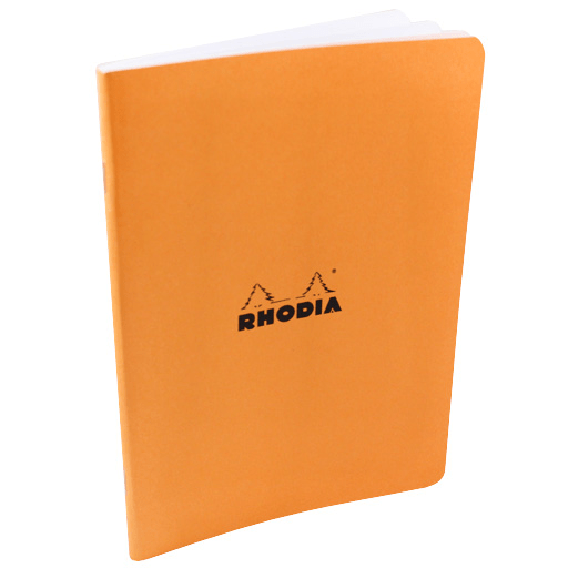 RHODIA Classic Stapled Lined Notebook 80gsm A4 x 24 Orange