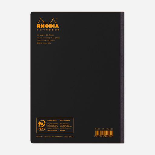 RHODIA Composition Graph Notebook 80gsm A5 x 80 Black