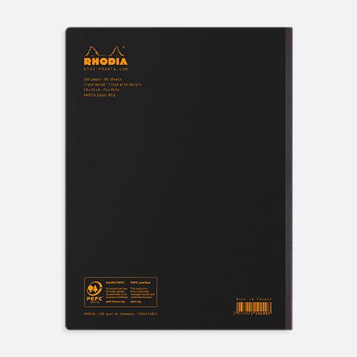 RHODIA Composition Lined Notebook 80gsm B5 x 80 Black