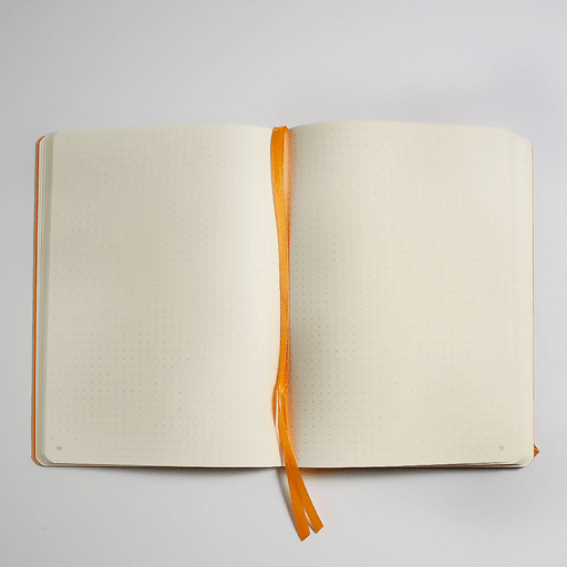 RHODIA Ivory Paper Dot Softcover Goal Book 90gsm A5 x 120 Poppy