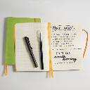 RHODIA Ivory Paper Grid Softcover Goal Book 90gsm A5 x 120 Lilac