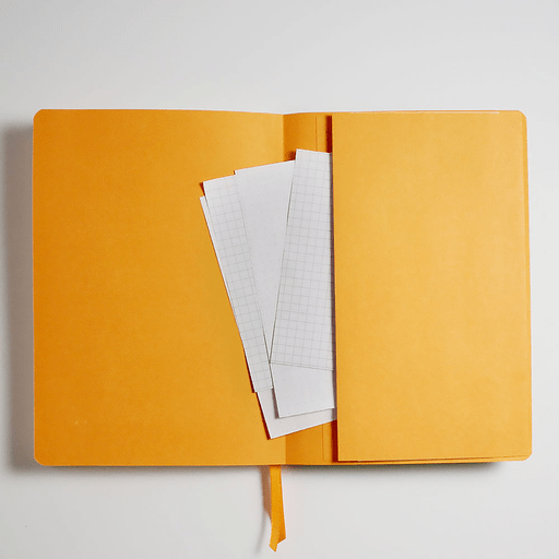 RHODIA Ivory Paper Grid Softcover Goal Book 90gsm A5 x 120 Silver