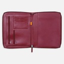 RHODIA Leather Document Holder A5 Burgundy