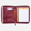 RHODIA Leather Document Holder A5 Burgundy
