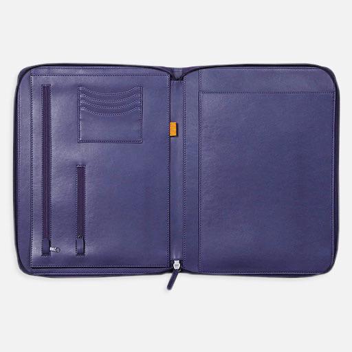 RHODIA Leather Document Holder A5 Midnight