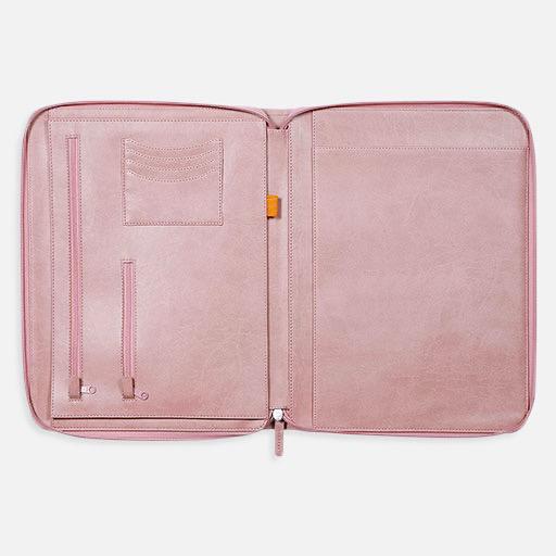 RHODIA Leather Document Holder A5 Rosewood