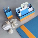 RHODIA Leather Letter Holder Sapphire Blue