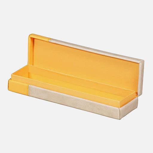 RHODIA Leather Pen Box Beige