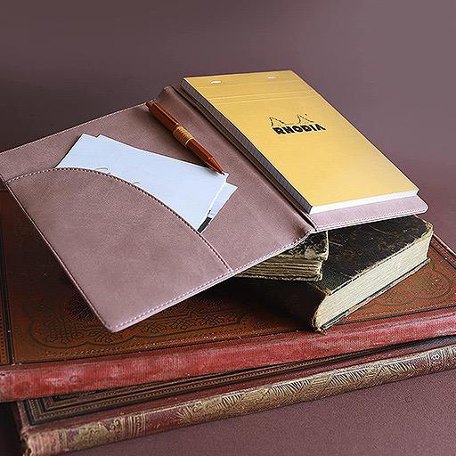 RHODIA Leather Portfolio A5 Burgundy