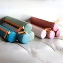 RHODIA Leather Round Pen Case Aqua