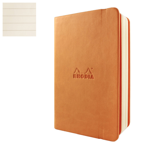 RHODIA Lined Webnotebook 90gsm A5 x 96 Orange