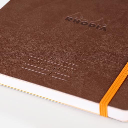 RHODIA Meeting Lined Notebook 90gsm A5+ x 80 Chocolate
