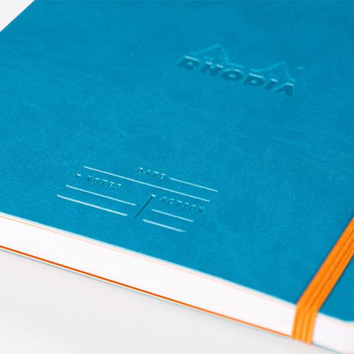 RHODIA Meeting Lined Notebook 90gsm A5+ x 80 Turquoise Blue