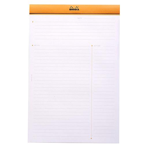 RHODIA Meeting Lined Notepad 80gsm A5 x 80 Orange