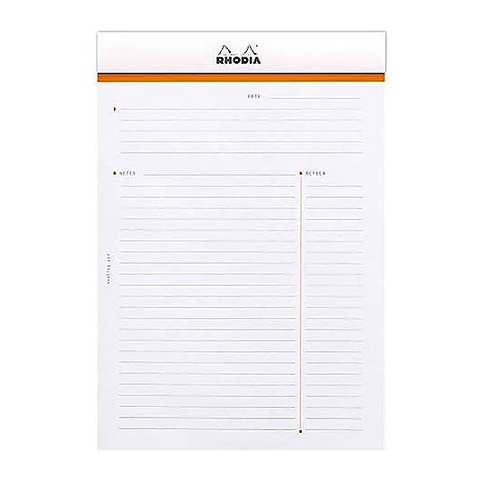 RHODIA Meeting Lined Notepad 80gsm A5 x 80 White