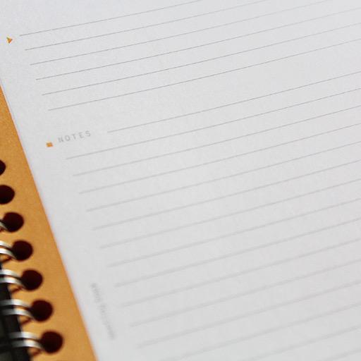 RHODIA Meeting Lined Spiral Notebook 90gsm A5+ x 80 White