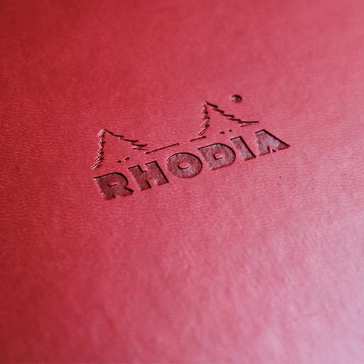 RHODIA Sewn Spine Lined Notebook 90gsm A5 x 32 Poppy