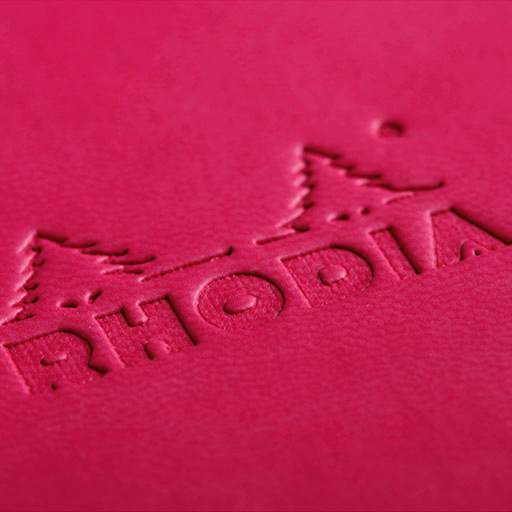 RHODIA Softcover Lined Notebook 90gsm A5 x 80 Raspberry