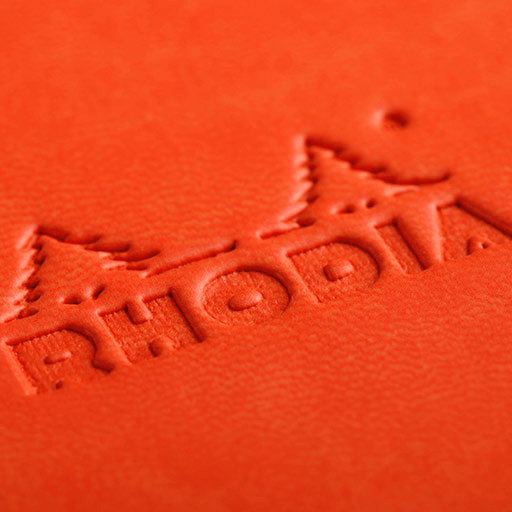 RHODIA Softcover Lined Notebook 90gsm A5 x 80 Tangerine