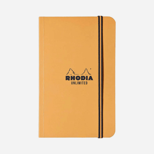 RHODIA Unlimited Lined Notebook 90gsm 9cm x 14cm x 60 Orange