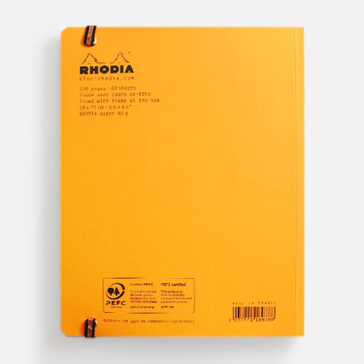 RHODIA Unlimited Lined Notebook 90gsm A5+ x 60 Orange