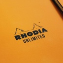 RHODIA Unlimited Lined Notebook 90gsm A5+ x 60 Orange