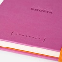 RHODIA White Paper Hardcover Dot Goal Book 90gsm A5 x 120 Lilac