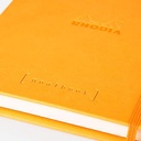 RHODIA White Paper Hardcover Dot Goal Book 90gsm A5 x 120 Orange