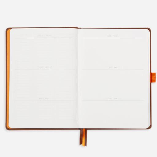 RHODIA White Paper Hardcover Dot Goal Book 90gsm A5 x 120 Purple