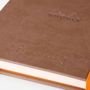 RHODIA White Paper Hardcover Dot Goal Book 90gsm A5 x 120 Taupe